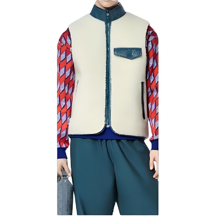 Louis Vuitton FW22 Colorblock Suede Vest — фото 1