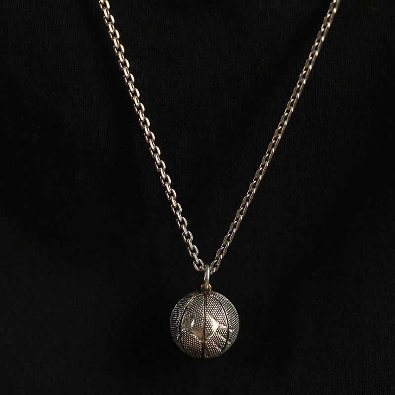 Ruibeila S925 Silver Basketball Pendant Necklace — фото 8