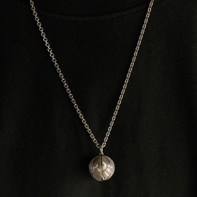 Ruibeila S925 Silver Basketball Pendant Necklace — фото 6
