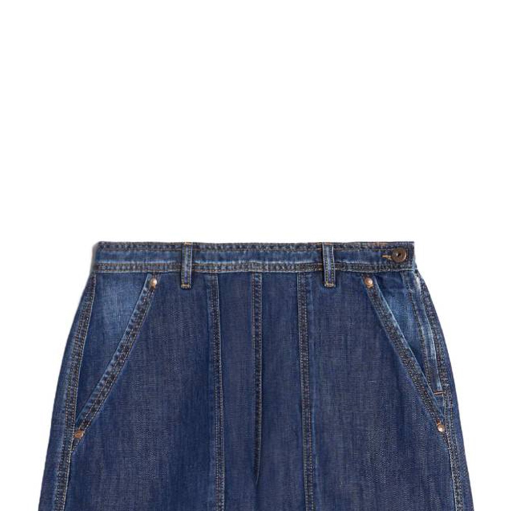 MaxMara WEEKEND MaxMara Elica Cotton And Linen Denim Jeans — фото 5