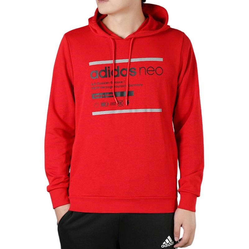 Adidas Neo Hoodie Red — фото 2