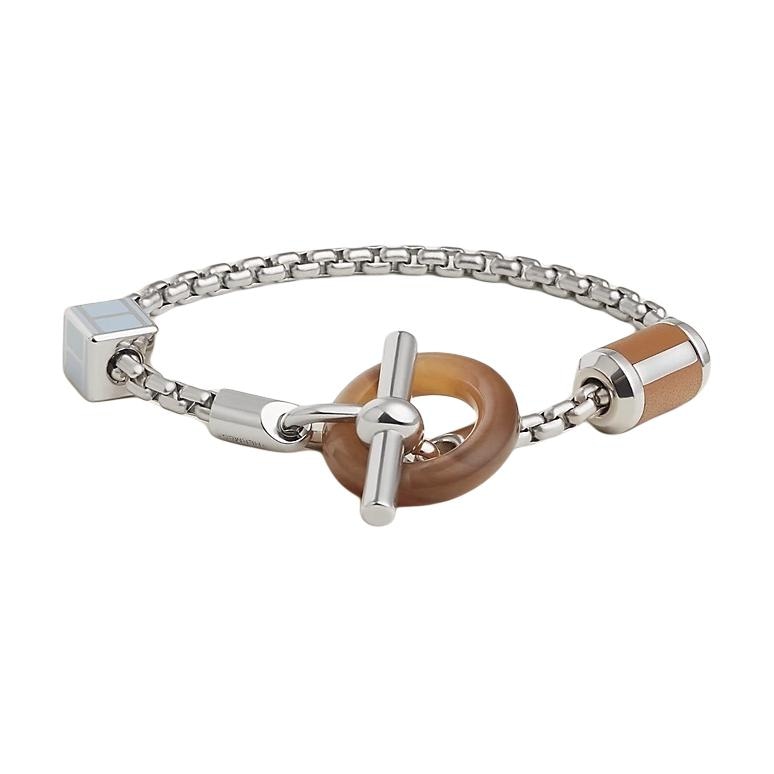 Hermes Geometric Metal Bracelet — фото 1