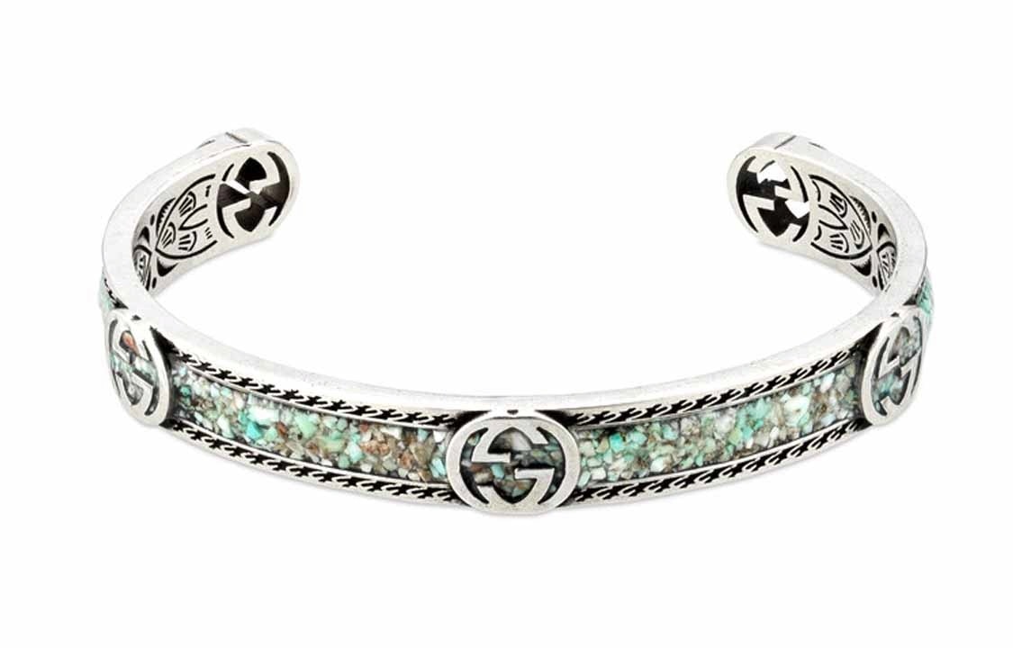 GUCCI/古驰 Gucci Interlocking G Enamel Bracelet