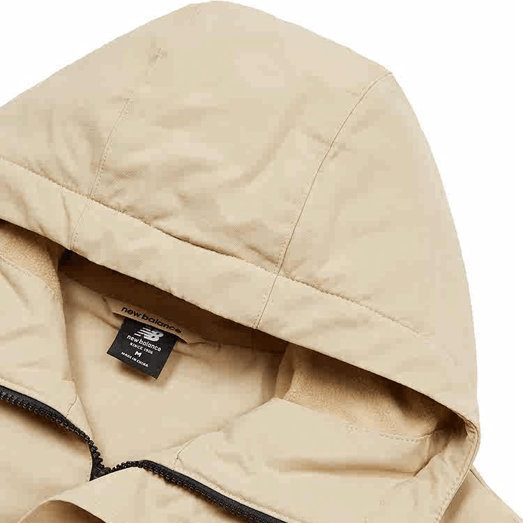 New Balance Logo Hoodie Jacket Khaki — фото 2