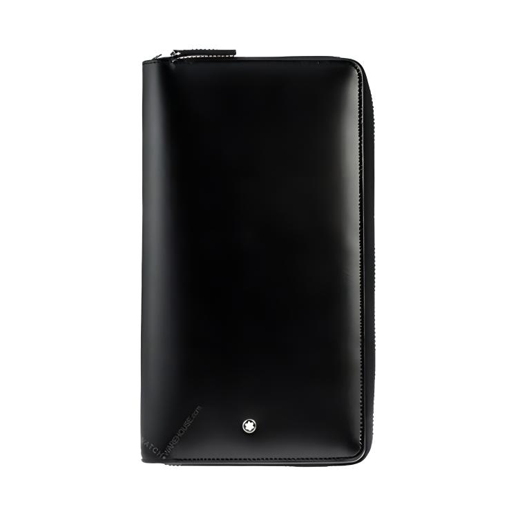 MONTBLANC/万宝龙 Montblanc Leather Zip Wallet Black
