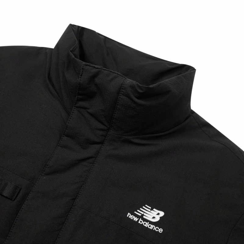 New Balance Logo Puffer Jacket Black — фото 2