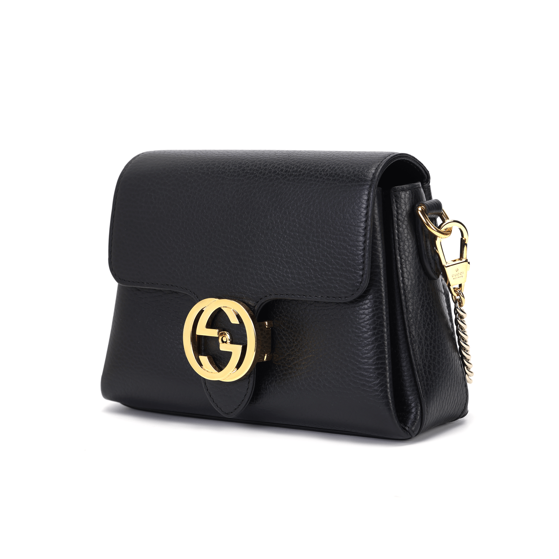 Gucci Mini Black Leather Bag — фото 1