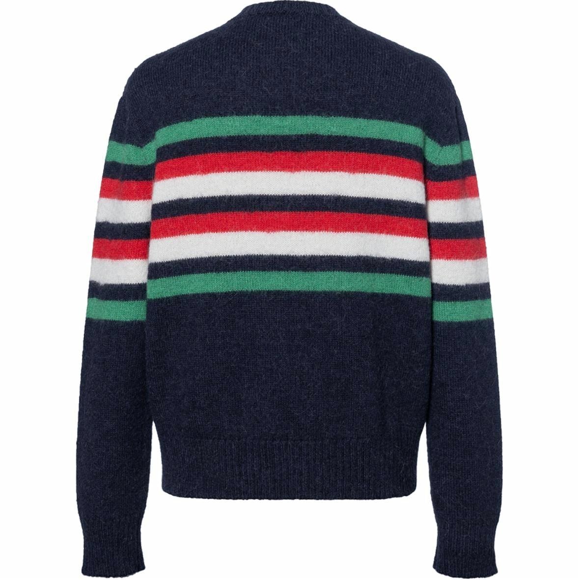 Gucci Striped Embroidered Sweater Blue — фото 1