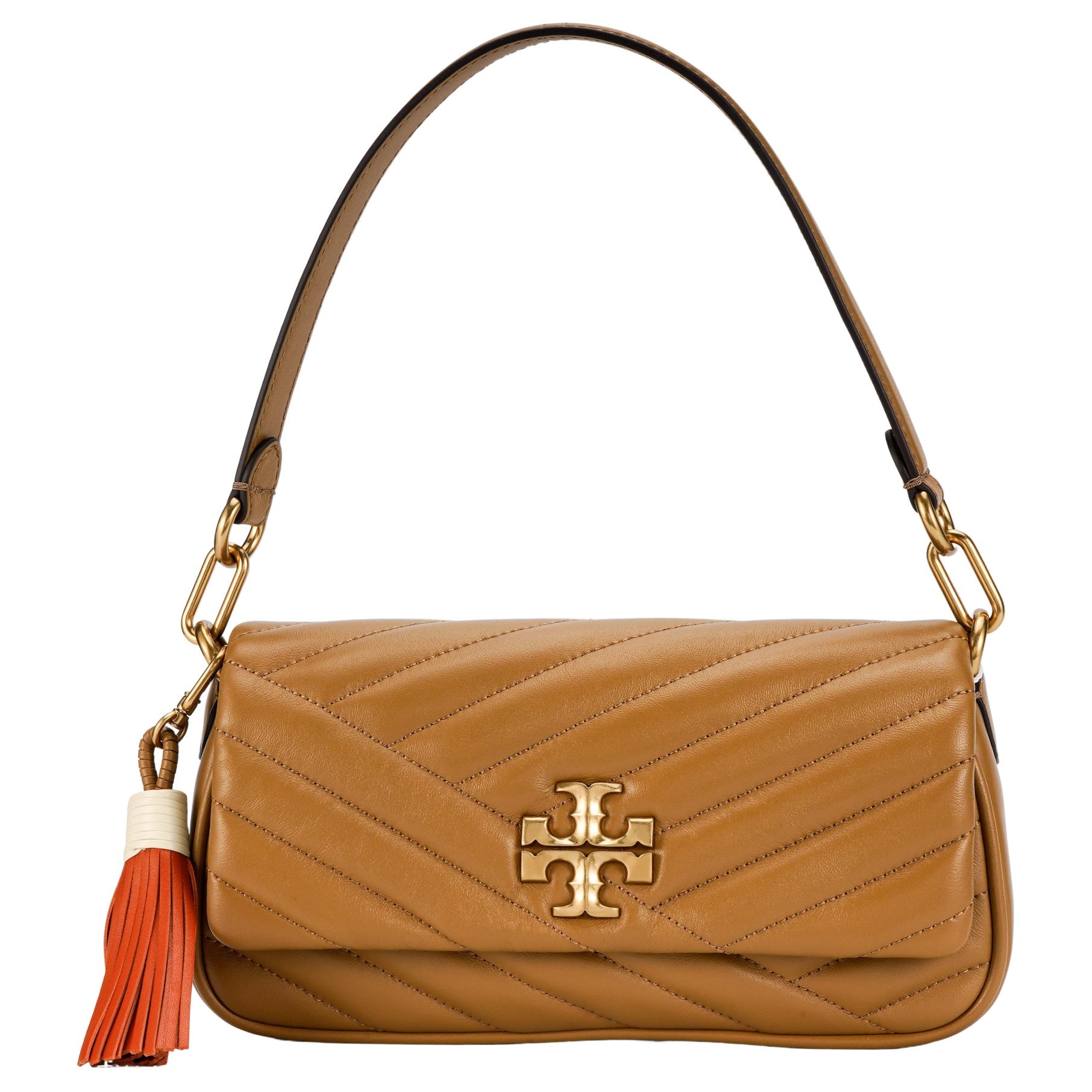 TORY BURCH/汤丽柏琦 Tory Burch Kira Small Shoulder Bag Almond Brown