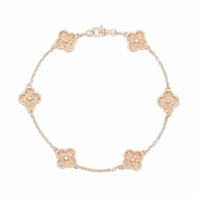 Van Cleef & Arpels Alhambra Sweet 18k Rose Gold Bracelet — фото 5