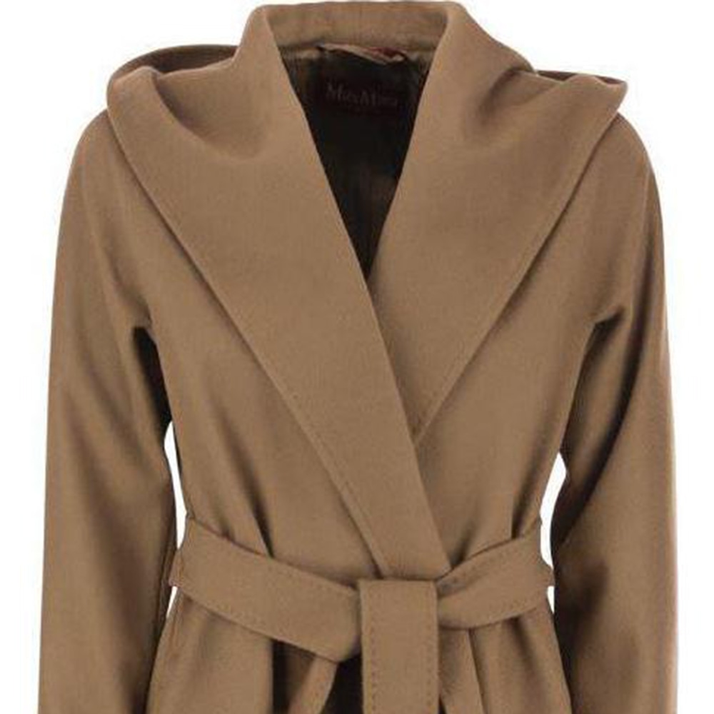 MaxMara studio Long Tie Coat Camel — фото 5