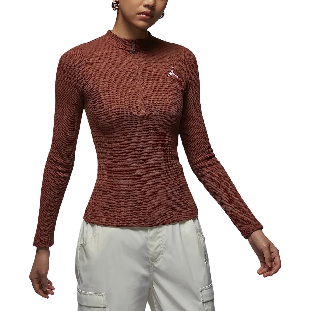 Jordan FW24 Knit Top Brown/White — фото 2