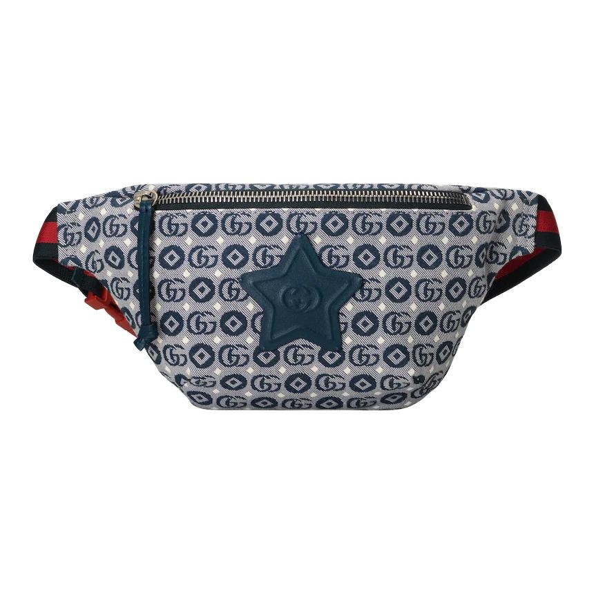 Сумки Gucci GG Star Logo Belt Bag Blue Kids