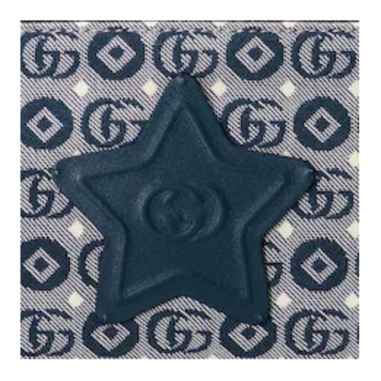 Gucci GG Star Logo Belt Bag Blue Kids — фото 7