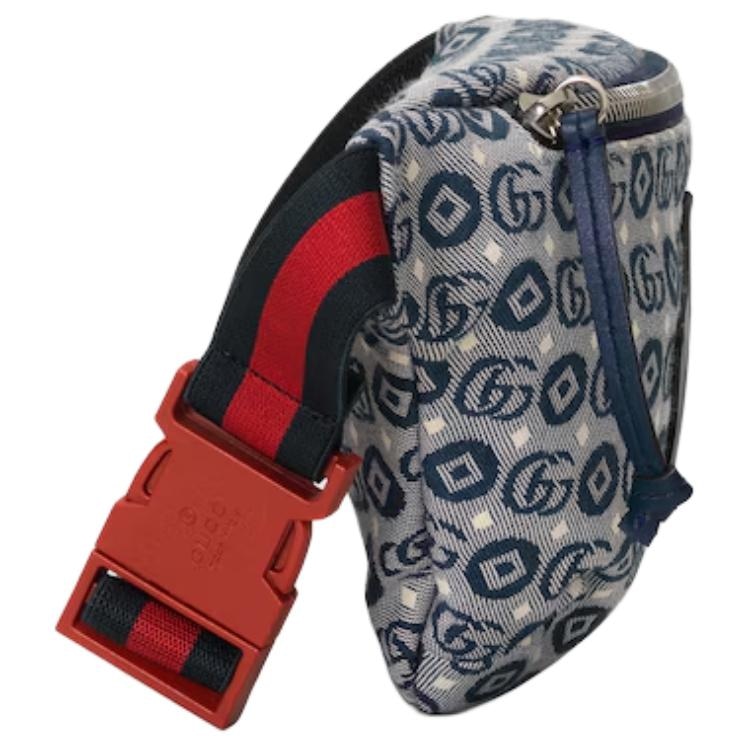 Gucci GG Star Logo Belt Bag Blue Kids — фото 2