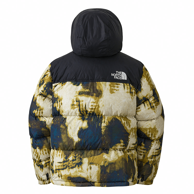 The North Face Hoodie Zip Jacket Men Midnight Gasoline Bleach Print Black — фото 11