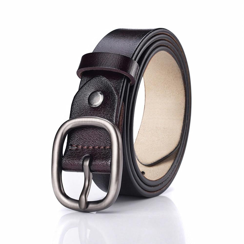 白卷BAIJUAN Baijuan Silver Buckle Leather Belt