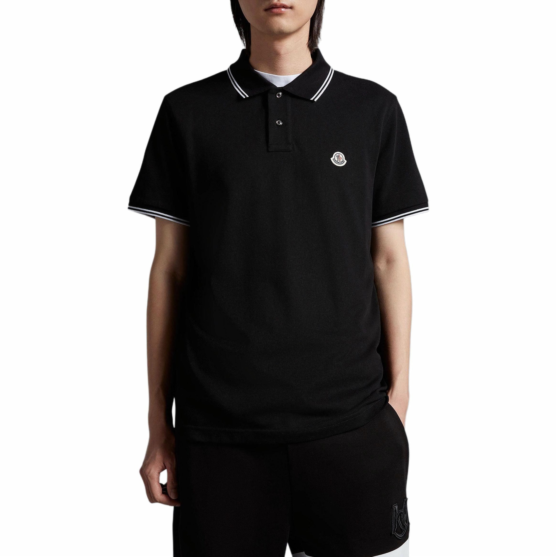 Moncler Polo Shirt Black — фото 1