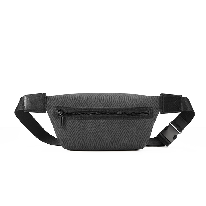 Bvp Casual Leather Waist Bag Black — фото 3