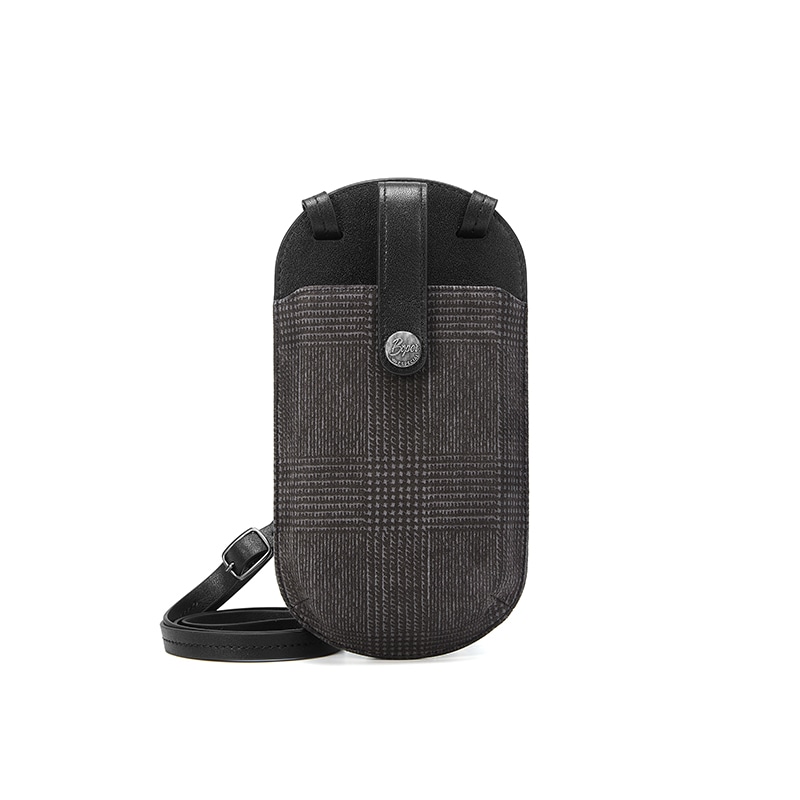 BVP Leather Phone Bag Black