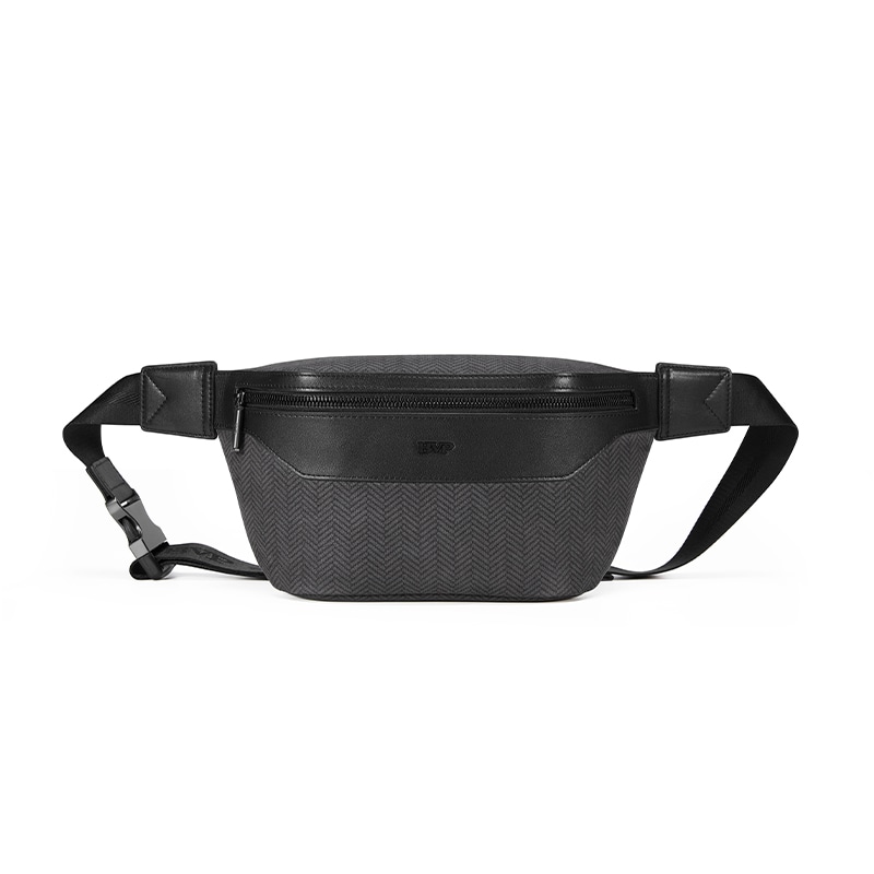 Bvp Casual Leather Waist Bag Black — фото 1