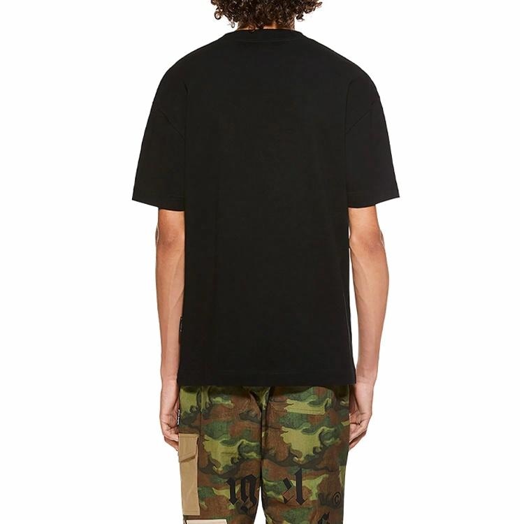 Palm Angels SS21 Burning Smiley Logo T-Shirt Black — фото 3