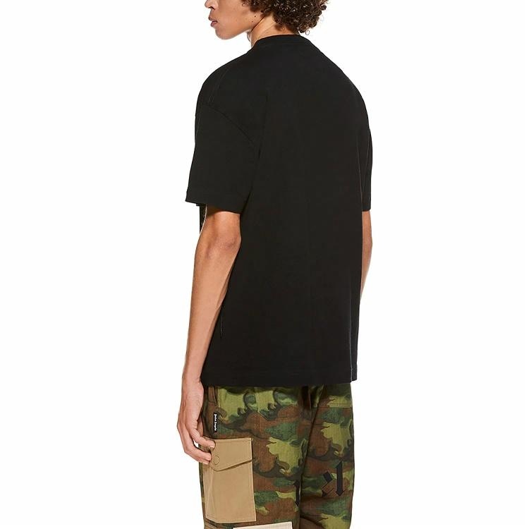 Palm Angels SS21 Burning Smiley Logo T-Shirt Black — фото 5