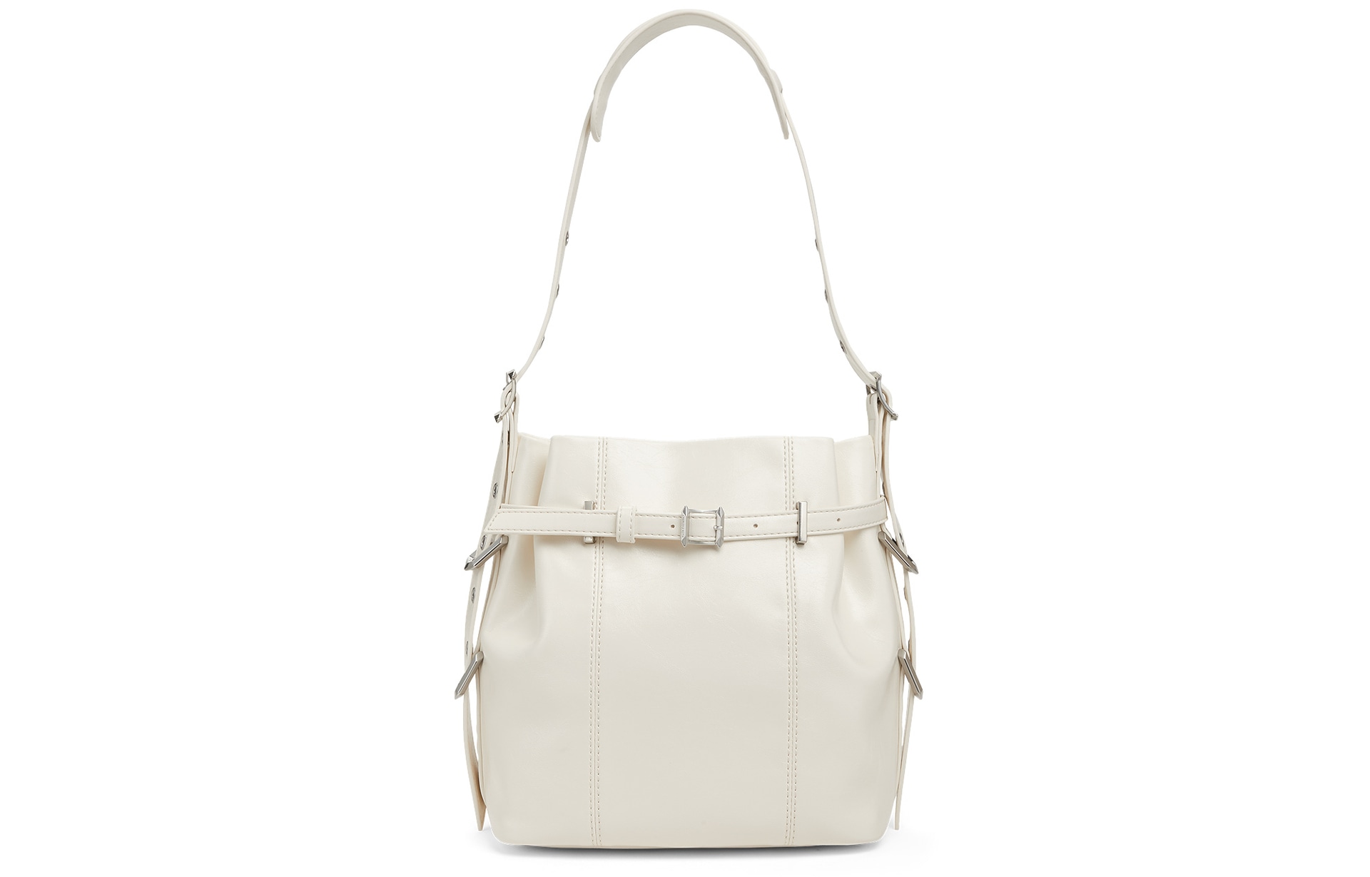 CHARLES&KEITH Charles & Keith Crossbody Bag Noir/Cream/Silver