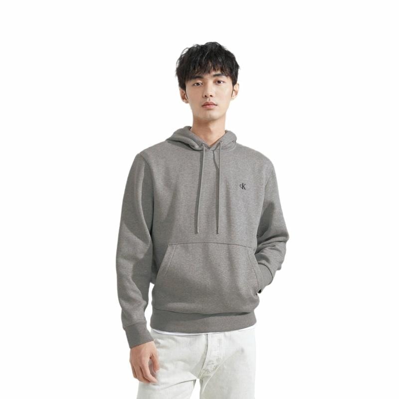 Calvin Klein FW23 Embroidered Hoodie Gray — фото 2