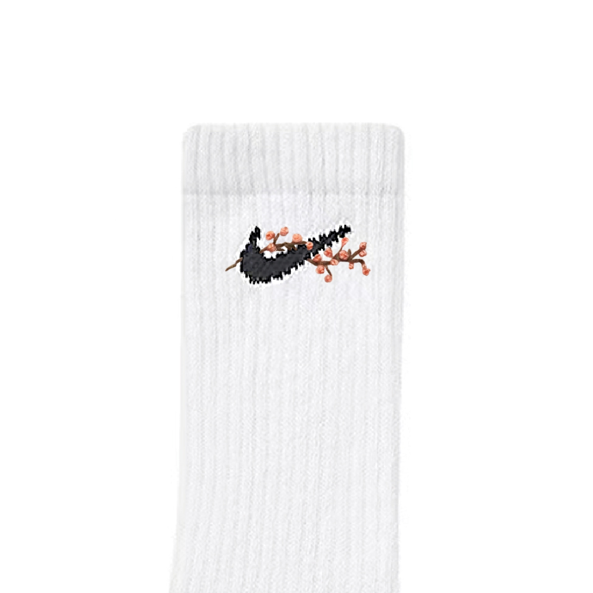 Nike Spring Blossom Embroidered Socks 3-Pack White — фото 4