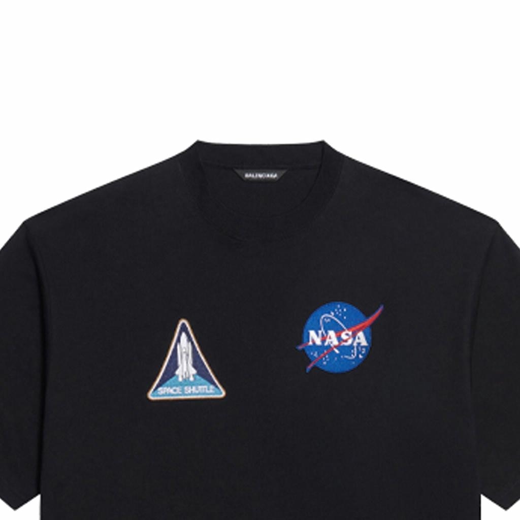 Balenciaga x NASA Space T-Shirt Black — фото 5