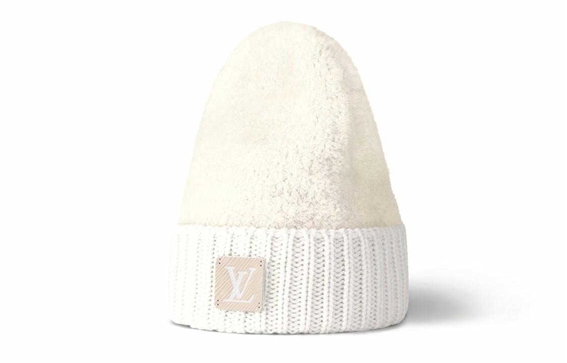 Louis Vuitton Ribbed Knit Wool Beanie White — фото 1