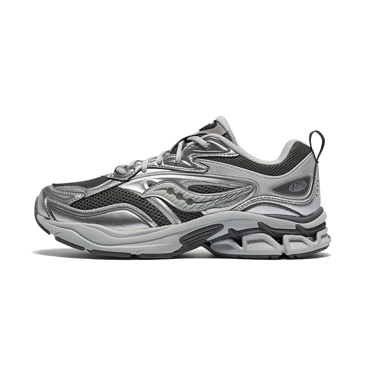 Saucony Grid Fusion Silver Grey — фото 8