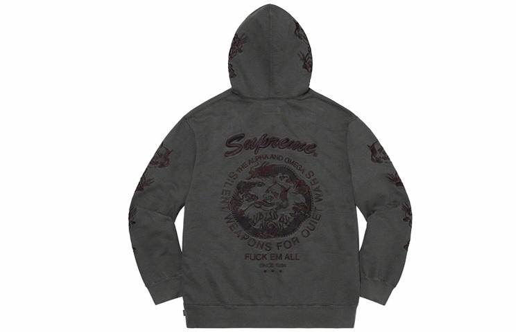 Supreme Dragon Overdyed Hooded Sweatshirt — фото 4