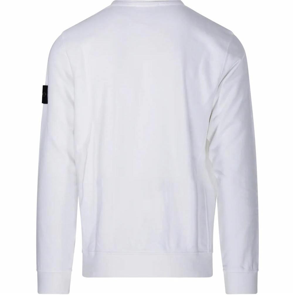Stone Island Logo Crewneck Sweatshirt White — фото 1