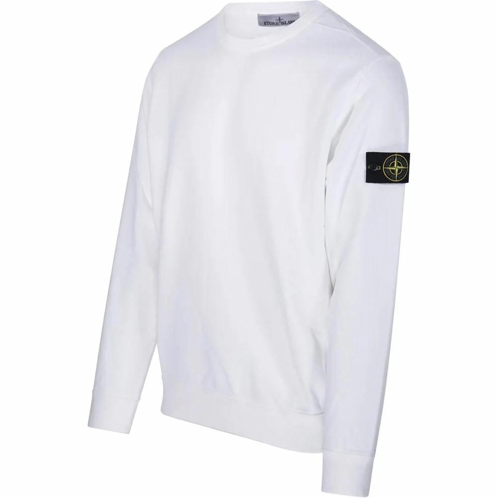 Stone Island Logo Crewneck Sweatshirt White — фото 2