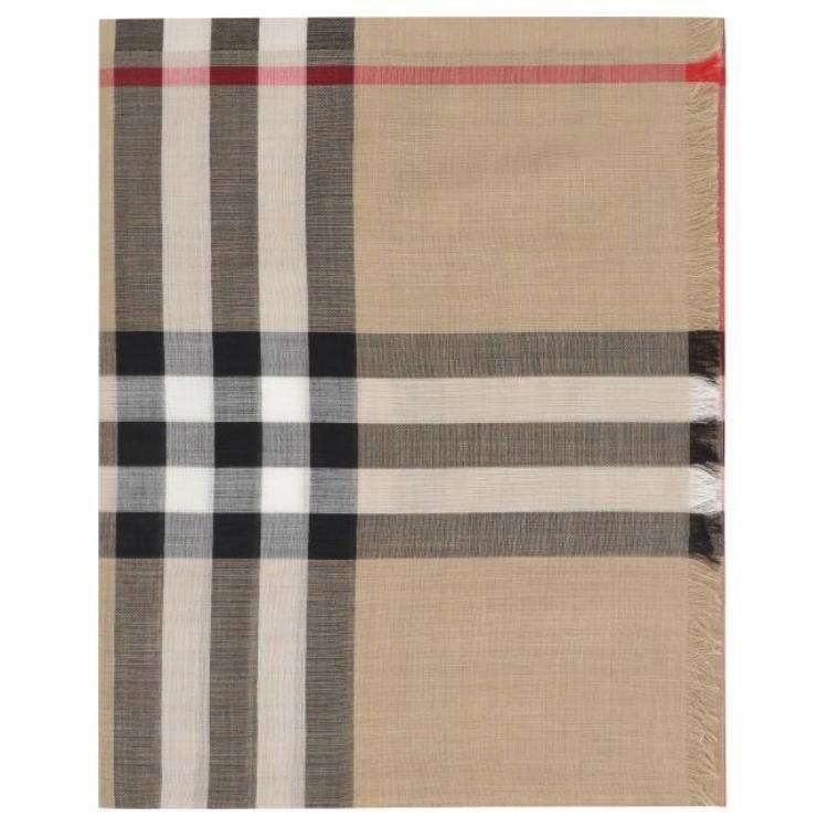 Burberry Wool Scarf Brown