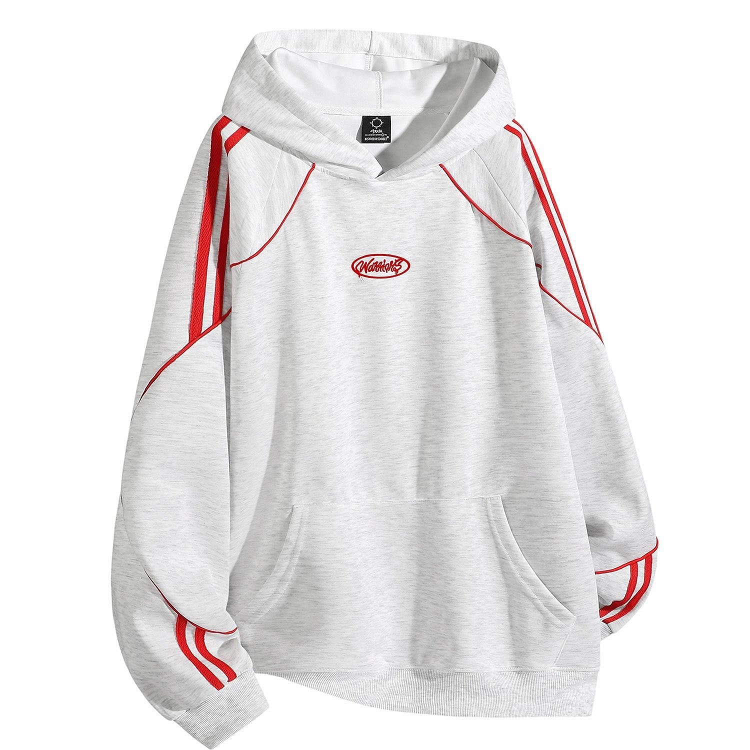 腾讯视频DOKI DOKI Retro Striped Hoodie