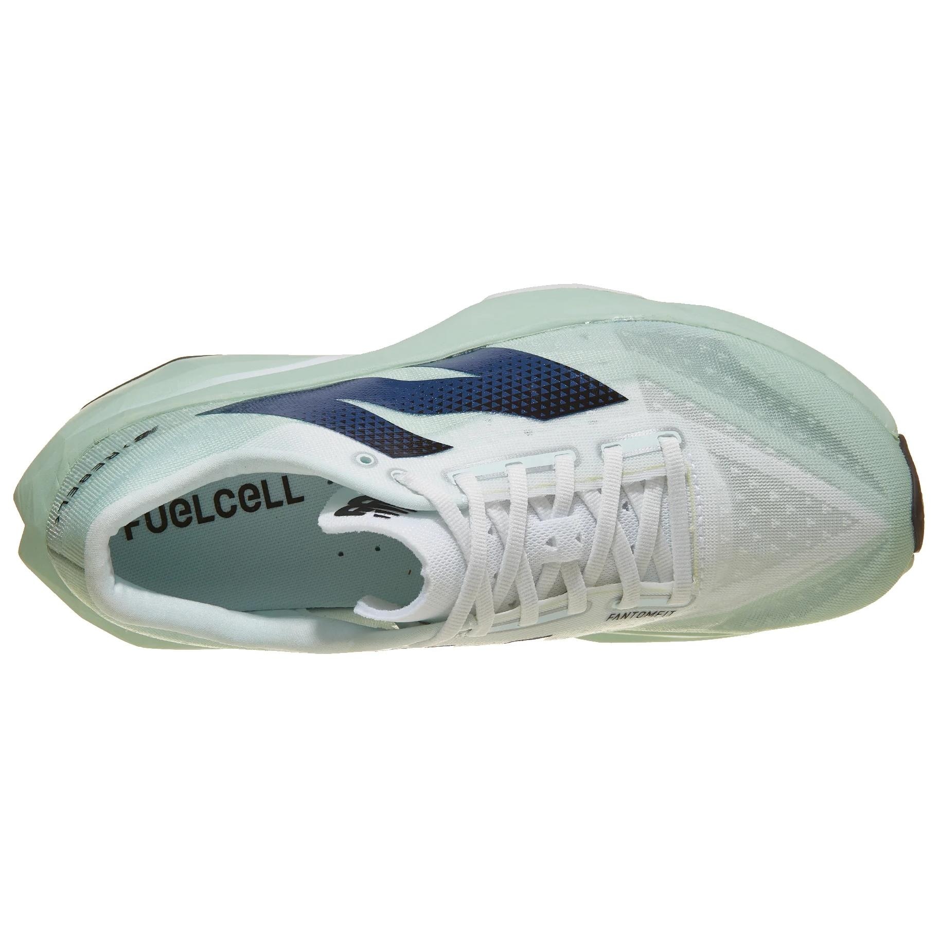 New Balance Fuelcell Rebel v4 White Green — фото 8