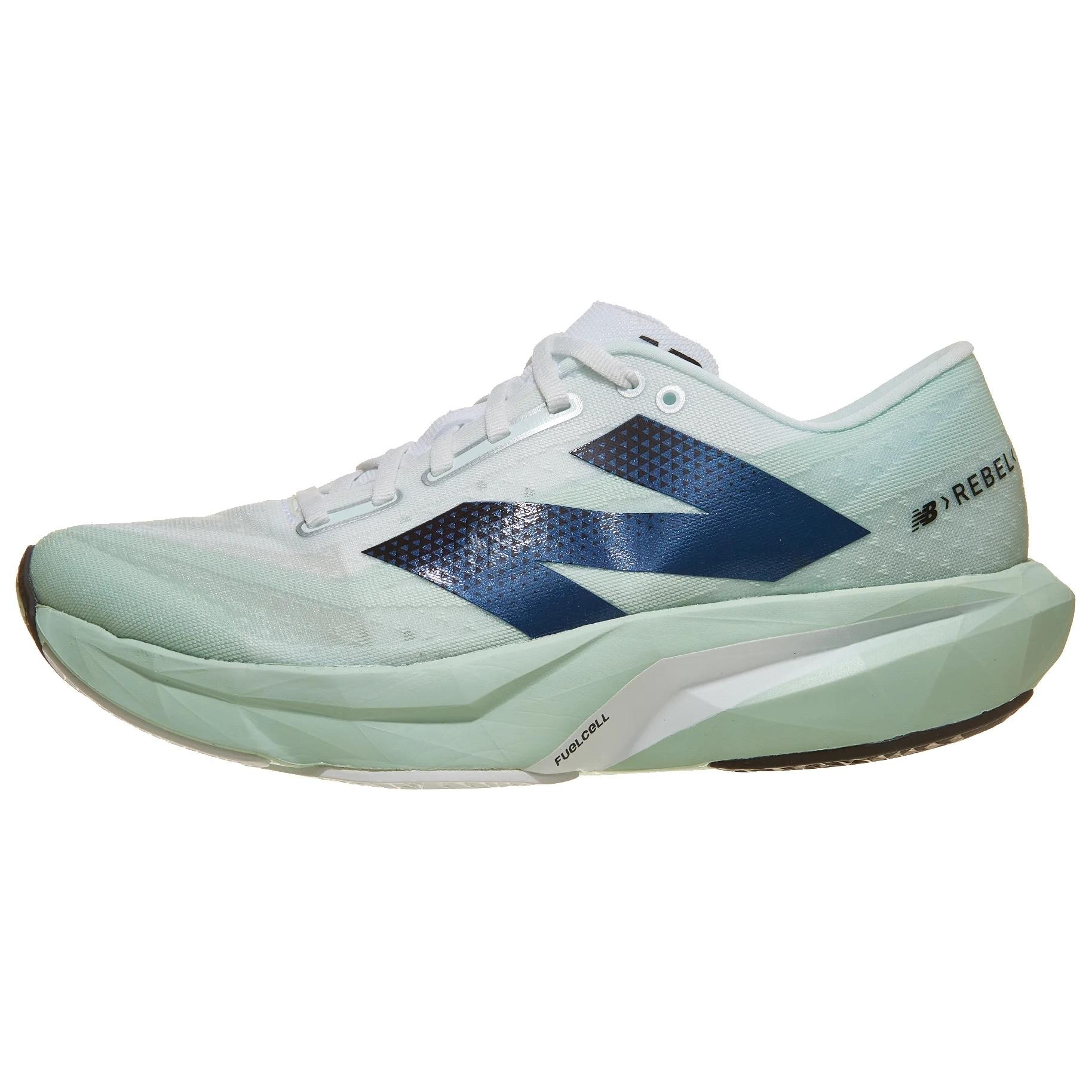 New Balance Fuelcell Rebel v4 White Green — фото 5
