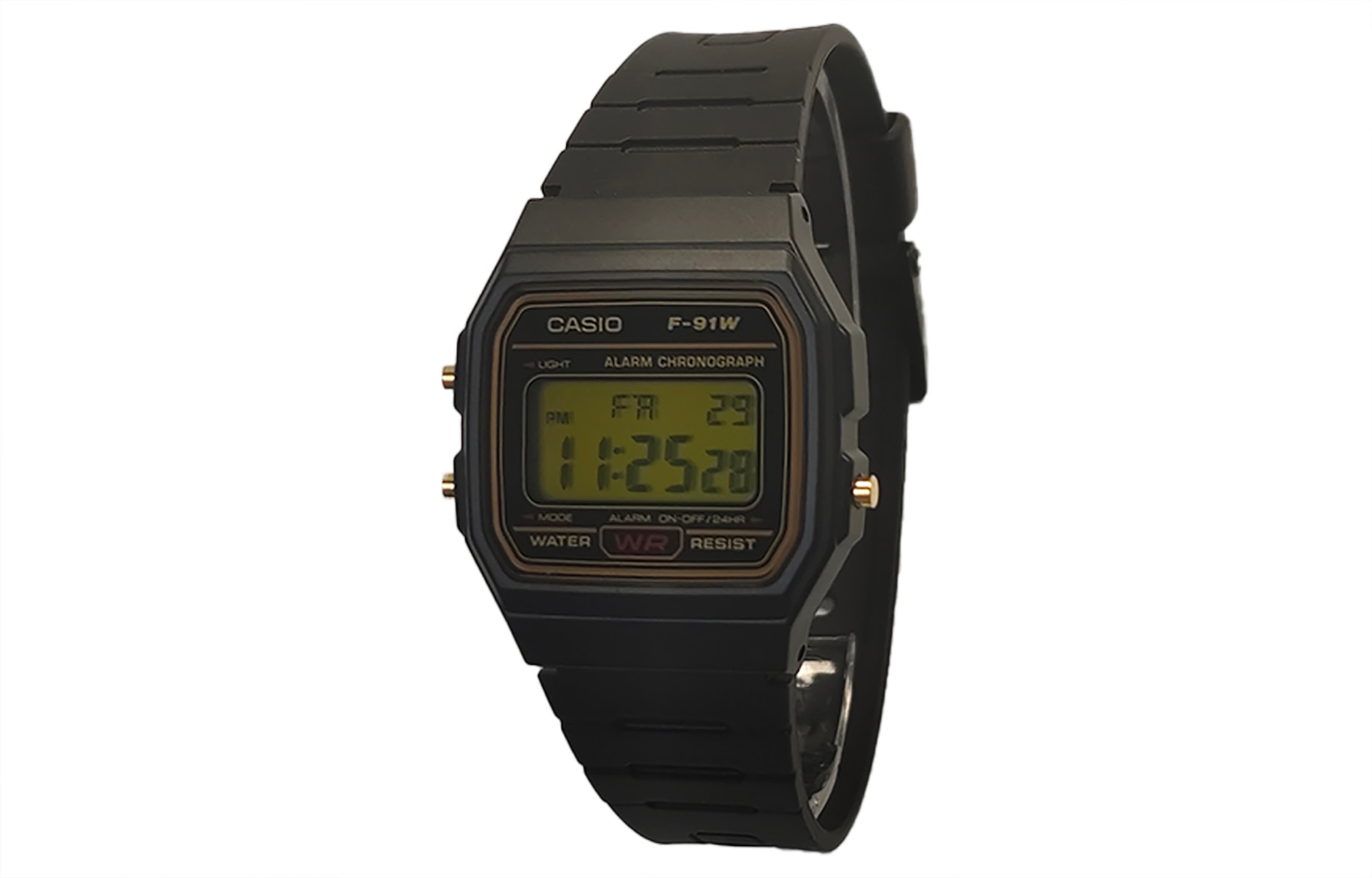 CASIO/卡西欧 Casio Vintage F-91WG-9 Lemon Black