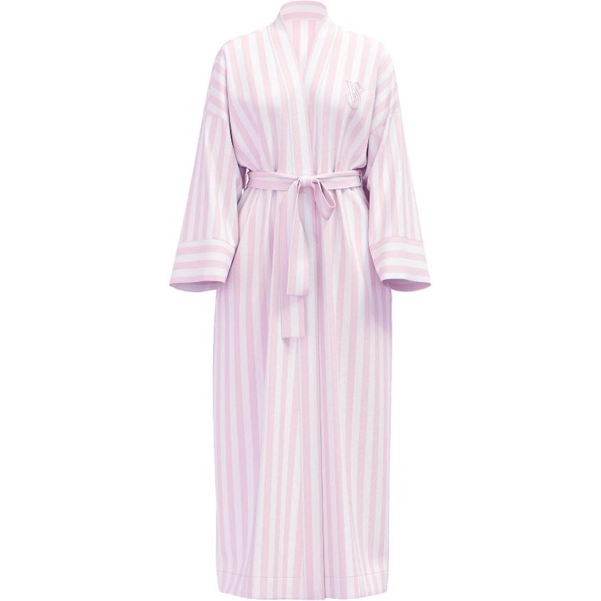 Victoria'S Secret Colorblock Stripe V-Neck Robe