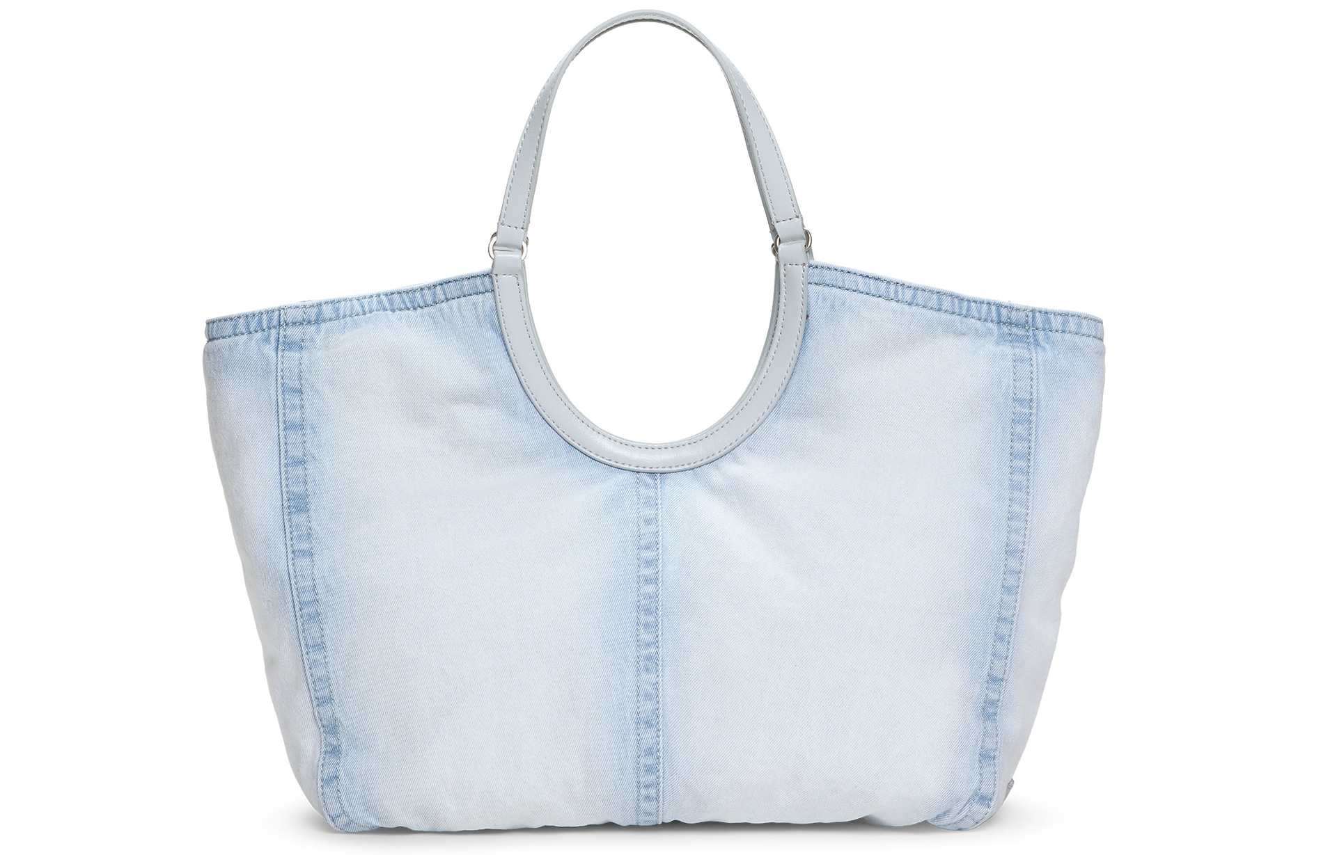 CHARLES&KEITH CHARLESKEITH ck PU Light Washed Denim