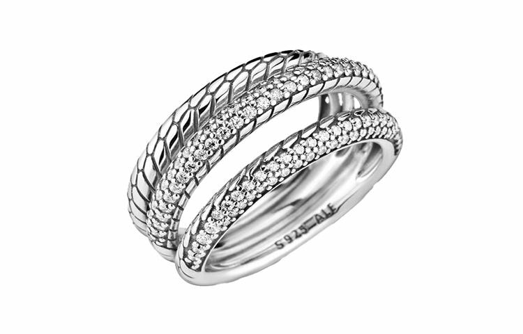 Pandora/潘多拉 Pandora Pavé Triple Ring
