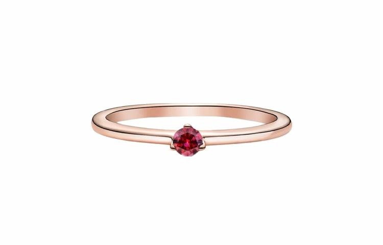Pandora/潘多拉 Pandora Red Solitaire Ring