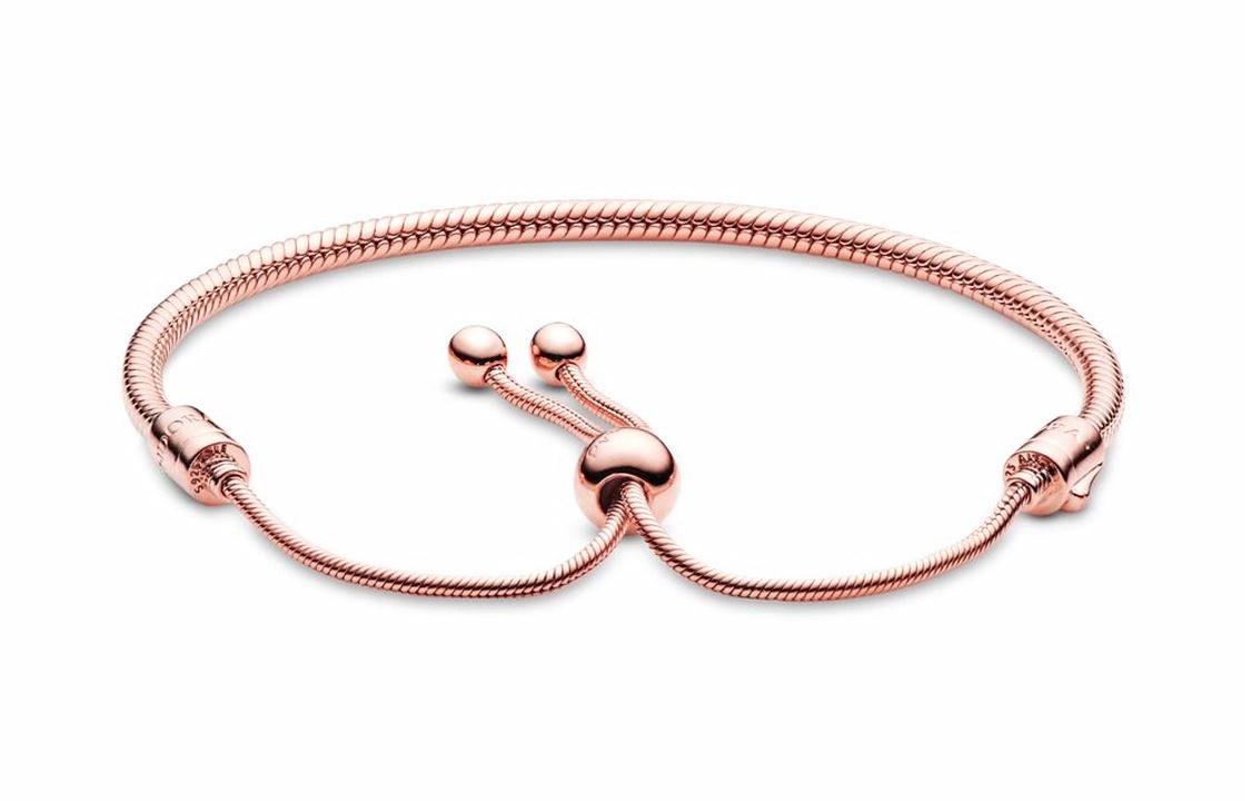 Pandora Moments Rose Gold Snake Chain Bracelet — фото 1