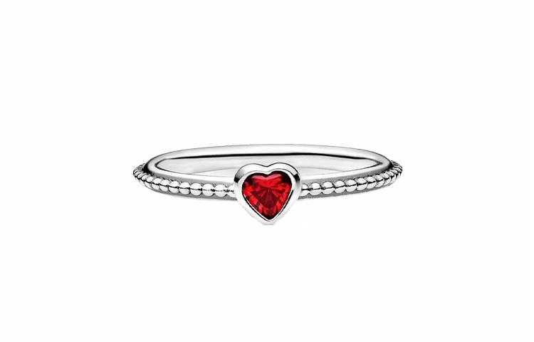 Pandora/潘多拉 Pandora Ruby Heart Ring