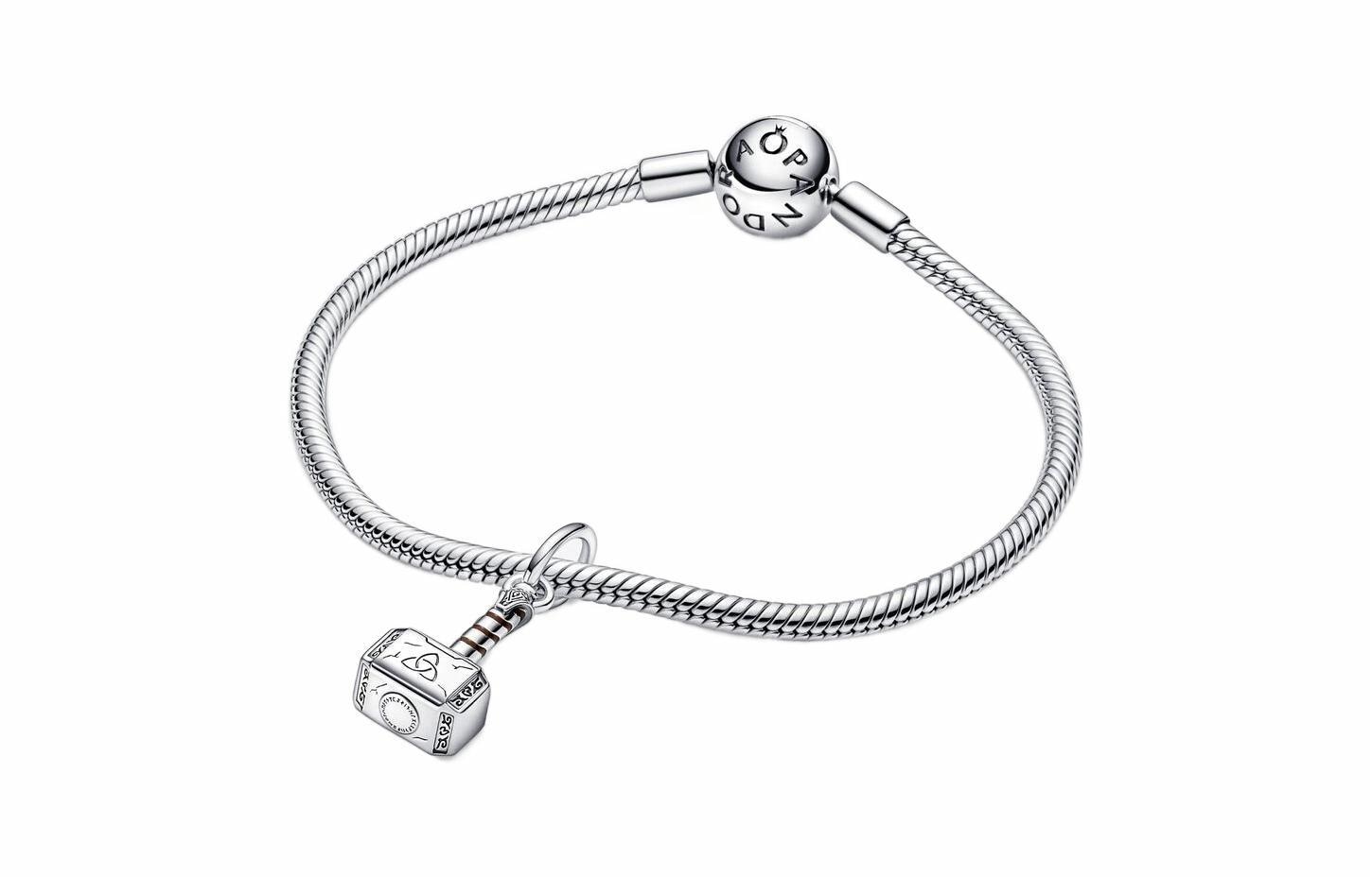 Pandora Avengers Thor's Hammer Pendant 925 Silver — фото 4