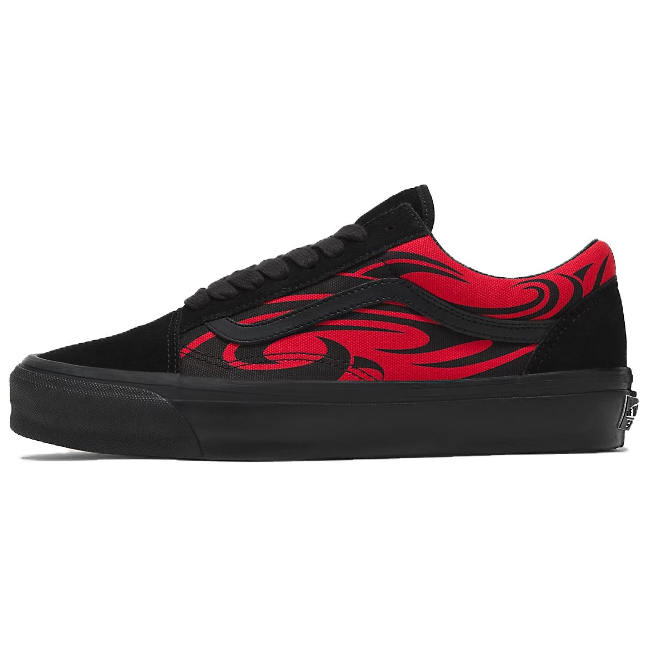 Vans Old Skool Black Red — фото 4