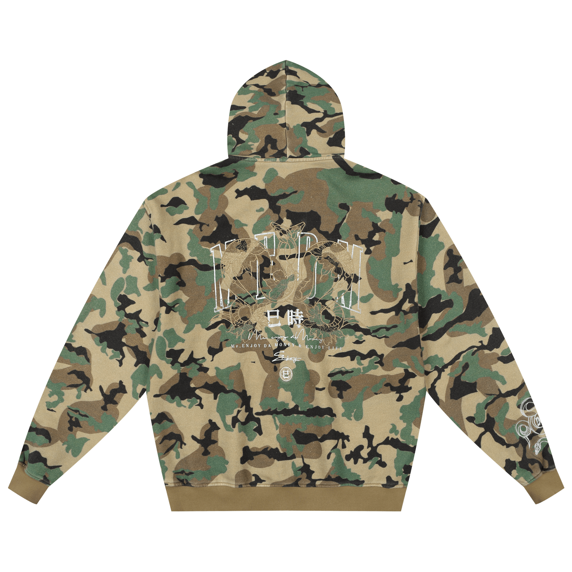 MR.ENJOYDA MONEY MEDM SS25 Camo Hoodie — фото 6